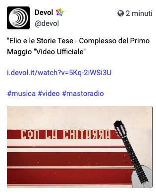 Devol *Elio e le Storie Tese - Complesso del Primo Maggio "Video Ufficiale" i.devol.it