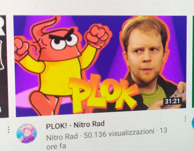 Screen dell'anteprima del video di Nitro Rad su Plok