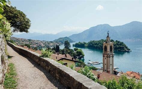 Il sentiero che ancora oggi conduce da Colonno a Ossuccio, costeggiando il lago. 