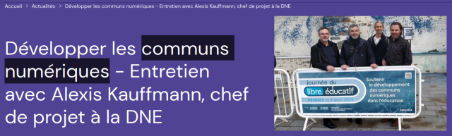 Développer les communs numériques - Entretien avec Alexis Kauffmann, chef de projet à la DNE