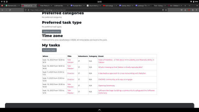 Screenshot of *my* tasks, showing me to be a very busy bee indeed!