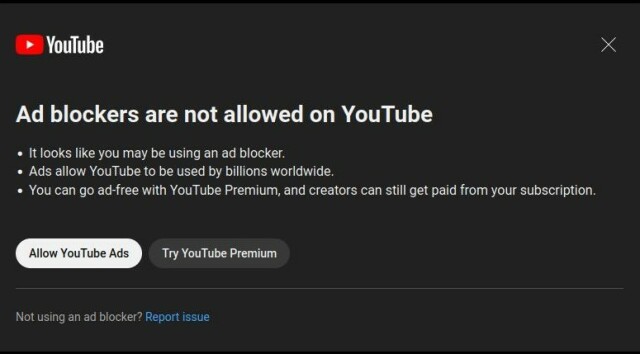 Ad blockers are not allowed on YouTube

• It looks like you may be using an ad blocker.

• Ads allow YouTube to be used by billions worldwide.

• You can go ad-free with YouTube Premium, and creators can still get paid from your subscription.