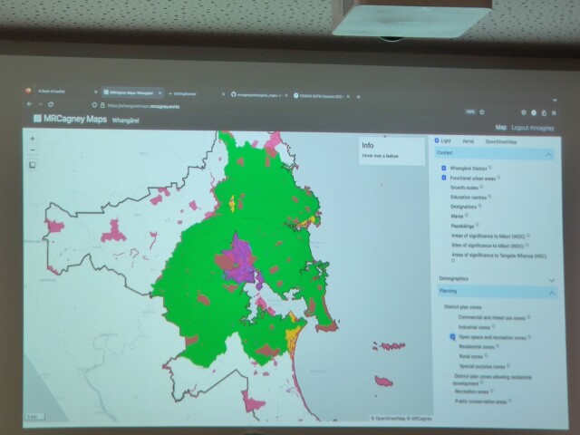 Demo of web map interface. Toggling on and off different layers.