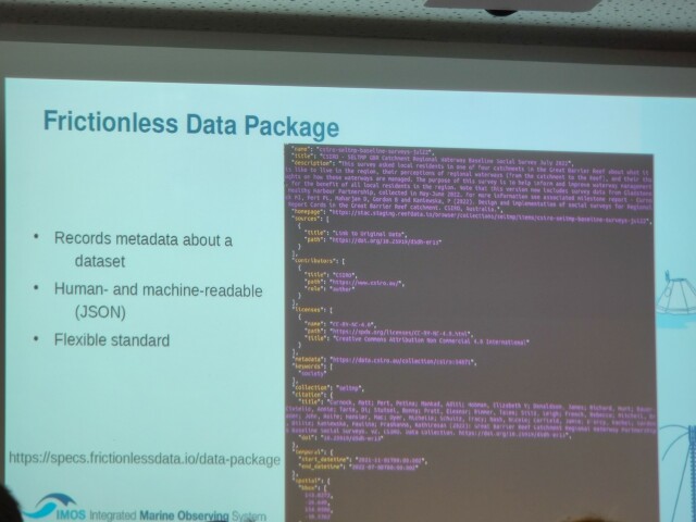 The Frictionless Data Package that records metadata about a dataset.