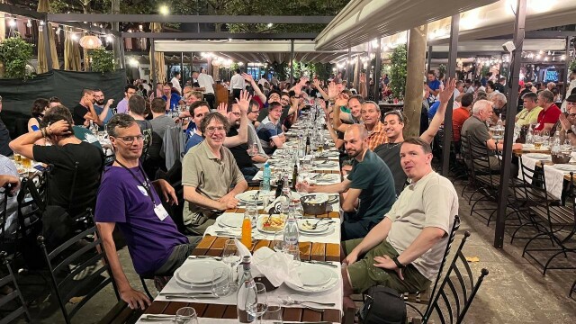 Conference community dinner photo