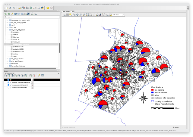 GRASS GIS 8.3.1 graphical user interface
