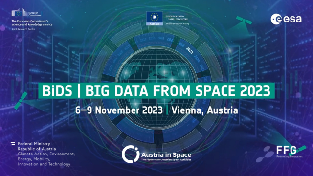  BiDS logo | Big Data from Space 2023  - Vienna