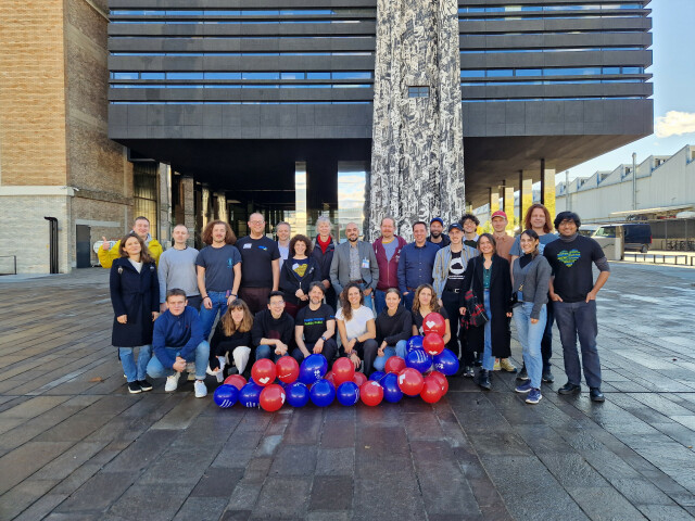 FSFE Staff in front of NOI Techpark, Bolzano. CC BY-SA Karen Sandler