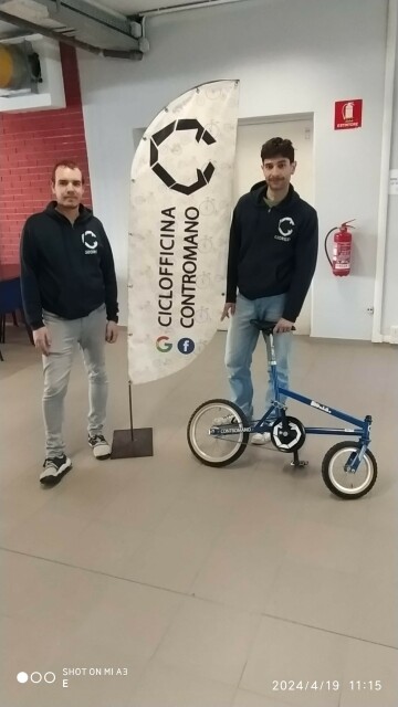 Georg e Giorgio della ciclofficina Contromano di Cusano Milanino