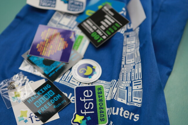Image showing FSFE stickers