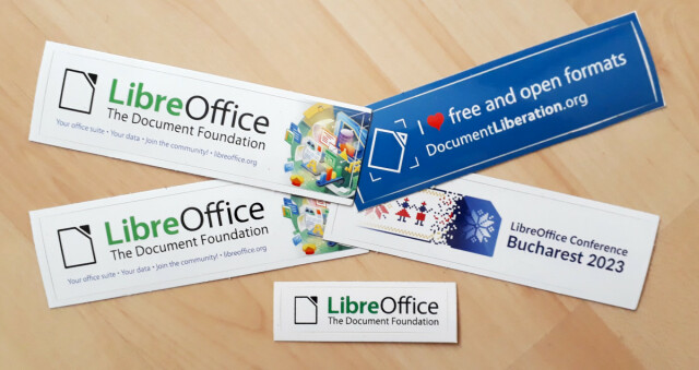 Photo of LibreOffice stickers