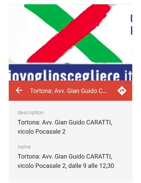  Tortona: Avv. Gian Guido CARATTI, vicolo Pocasale 2 Tortona: Avv. Gian Guido CARATTI, vicolo Pocasale 2, dalle 9 alle 12,30 