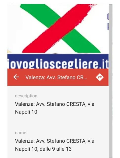  Valenza: Avv. Stefano CRESTA, via Napoli 10 Valenza: Avv. Stefano CRESTA, via Napoli 10, dalle 9 alle 13 