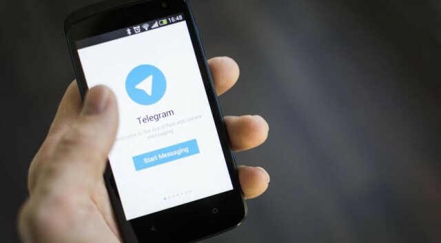 Telegram on smartphone