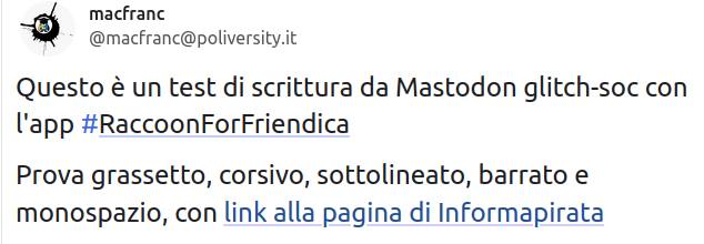 Screenshot del post originale visto da Panpy su istanza mastodon.opencloud.lu