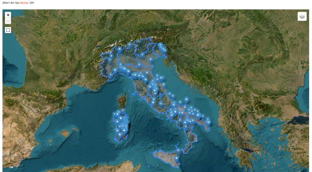 alberi monumentali in Italia