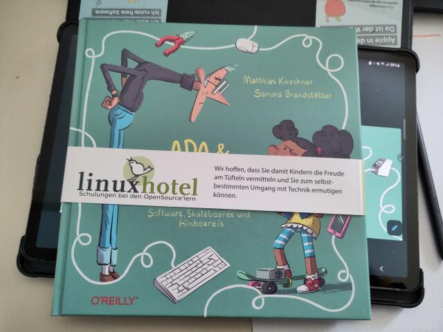 Bild zeigt das Buchcover von Ada & Zangemann
sponsored by linuxhotel